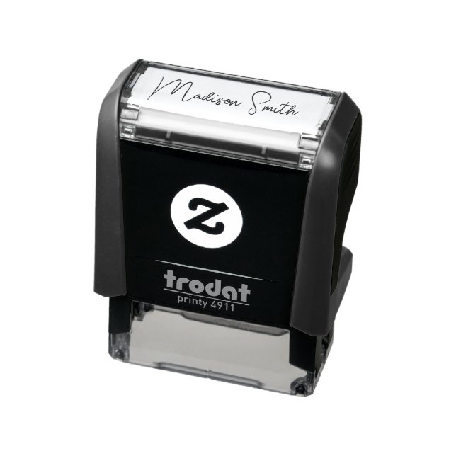 Modern Calligraphy Stylish Signature Self-inking Stamp (Product)
