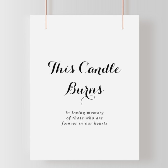 Modern Calligraphy This Candle Burns Sign (Creator Uploaded)