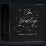 Modern calligraphy timeless black & white wedding binder<br><div class="desc">A timeless and elegant wedding photo binder featuring refined calligraphy script on a classic background,  perfect for a formal and sophisticated wedding celebration. For customization or additional products featuring this design,  please feel free to contact me.</div>