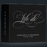 Modern calligraphy timeless black & white wedding binder<br><div class="desc">A timeless and elegant wedding photo binder featuring refined calligraphy script on a classic background,  perfect for a formal and sophisticated wedding celebration. For customization or additional products featuring this design,  please feel free to contact me.</div>