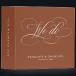 Modern calligraphy timeless terracotta wedding binder<br><div class="desc">A timeless and elegant wedding photo binder featuring refined calligraphy script on a classic background,  perfect for a formal and sophisticated wedding celebration. For customization or additional products featuring this design,  please feel free to contact me.</div>