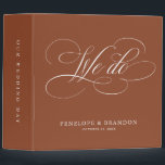 Modern calligraphy timeless terracotta wedding binder<br><div class="desc">A timeless and elegant wedding photo binder featuring refined calligraphy script on a classic background,  perfect for a formal and sophisticated wedding celebration. For customization or additional products featuring this design,  please feel free to contact me.</div>