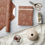 Modern calligraphy timeless terracotta wedding wrapping paper<br><div class="desc">A timeless and elegant terracotta wedding  wrapping paper  featuring refined calligraphy script on a classic background,  perfect for a formal and sophisticated wedding celebration. For customization or additional products featuring this design,  please feel free to contact me.</div>