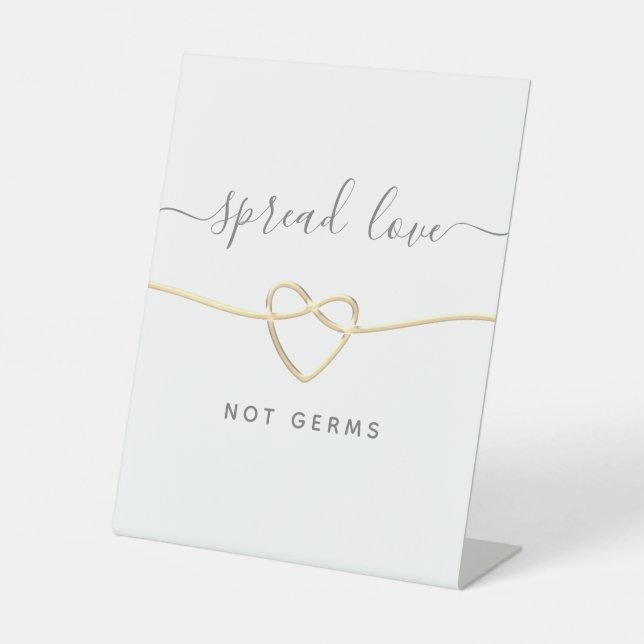 Modern Calligraphy Wedding Pedestal Sign (Front)