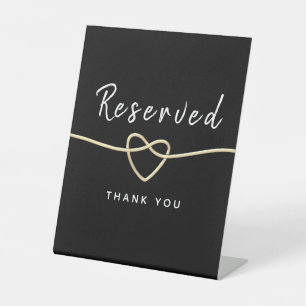 Modern Calligraphy Wedding Pedestal Sign