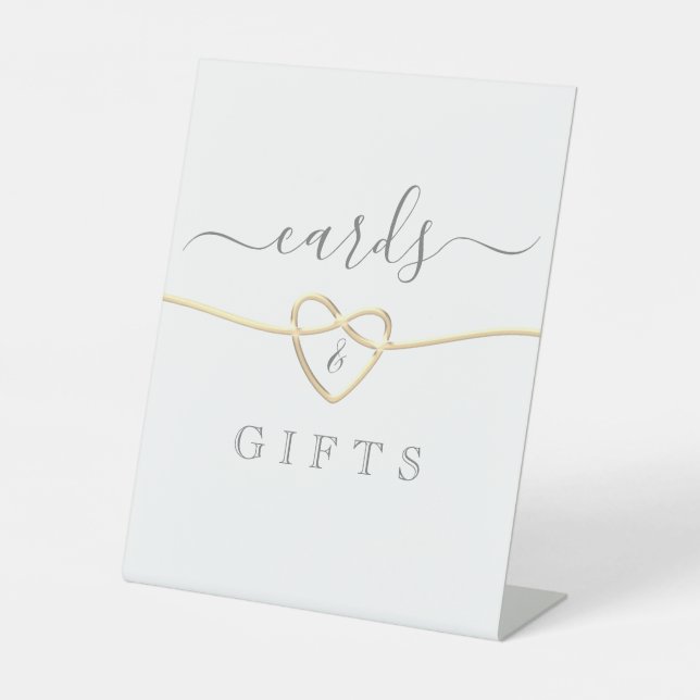 Modern Calligraphy Wedding Tabletop Sign (Front)