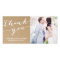 MODERN CALLIGRAPHY | WEDDING THANK YOU PHOTO CARD