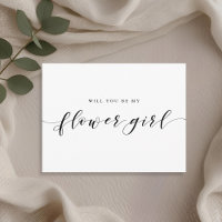 Modern Calligraphy Will You Be My Flower Girl