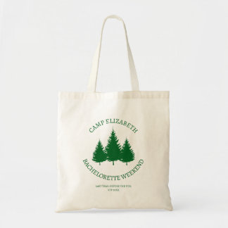Modern Camping Bachelorette Weekend Tote Bag