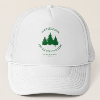 Modern Camping Bachelorette Weekend Trucker Hat