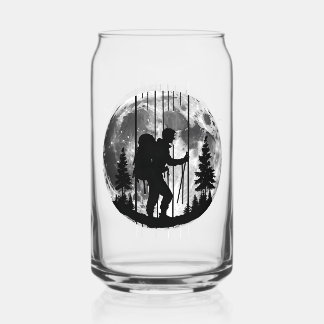 Modern Camping Hiking Lover Mountain outdoors      Can Glass