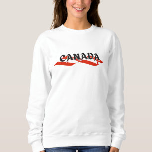 Modern CANADA canadian Flag Country Souvenir  Sweatshirt