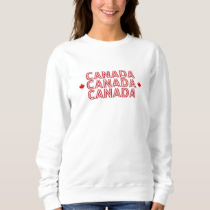 Modern CANADA canadian Flag Country Souvenir Sweatshirt