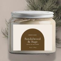 Modern candle boho minimalist product packaging