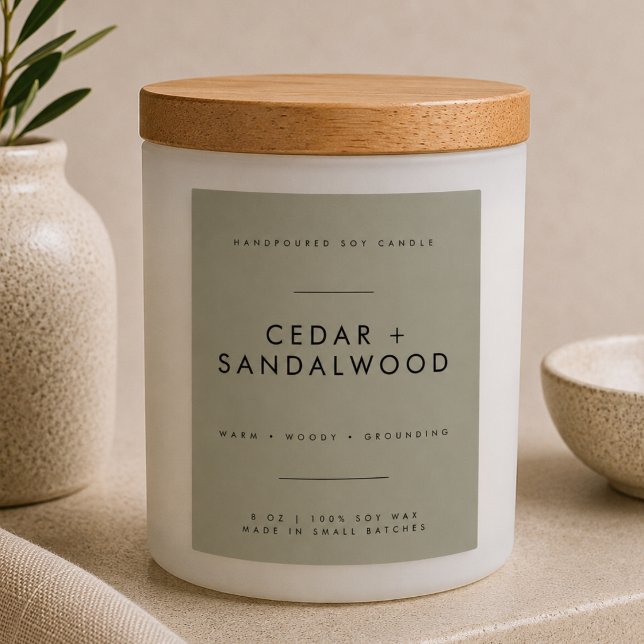 Modern Candle Branding Small Business Label (Creator Uploaded)