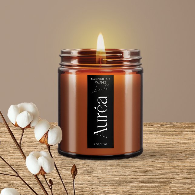 Modern Candle Jar Thin Vertical Label (Creator Uploaded)
