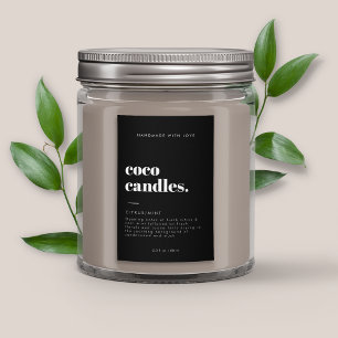 Modern Candle Label