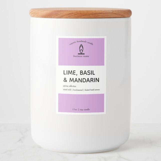 Modern Candle Label (Front)