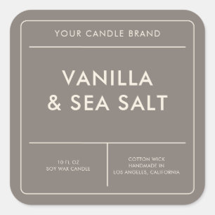 Modern Candle Label