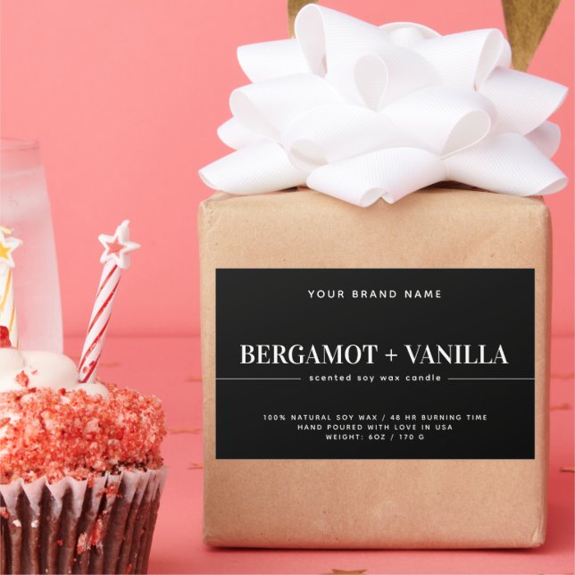 Modern candle label packaging template (Party)
