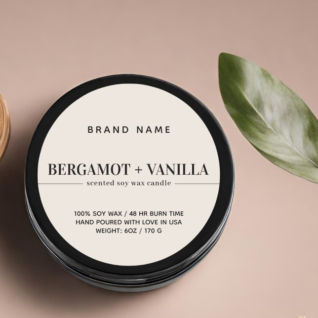 Modern candle label packaging template (Creator Uploaded)
