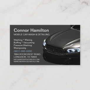 Modern Car Detailer Business Card