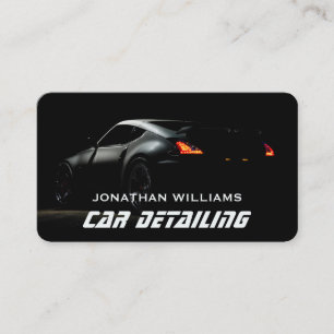 Modern Car Wash & Auto Detailing Business Card