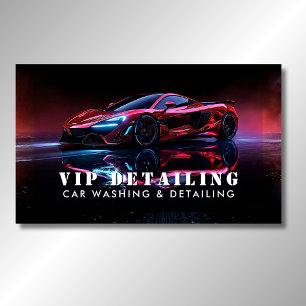 Modern Car Washing & Auto Detailing Business Card