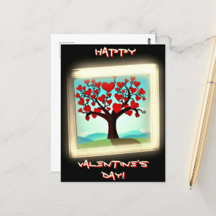 Modern card - Love Tree - Valentine's Day