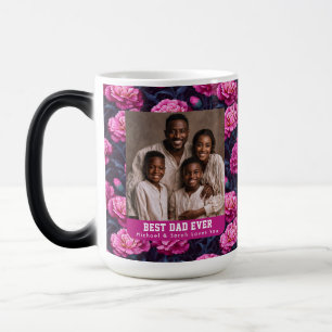 Modern Carnation Bouquet Daddy Birthday Espresso Magic Mug