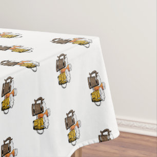 Modern Cartoon Three Cheers Beers Tablecloth