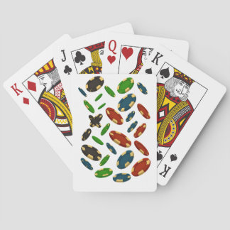 "Modern Casino Chips 3D Art Design" Playing Cards