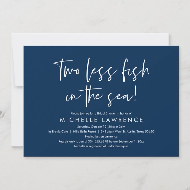 Modern Casual and Fun, Bridal Shower Beach Party Invitation (Front)