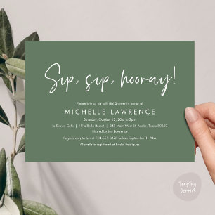 Modern Casual, fun and playful Bridal Shower Party Invitation