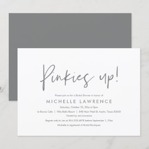Modern Casual, fun and playful Bridal Shower Party Invitation