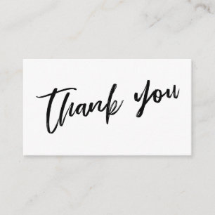Modern Casual Handwriting Wedding Thank You Enclosure Card