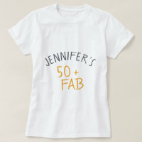 Modern Casual Mellow Yellow 50 Fabulous Birthday