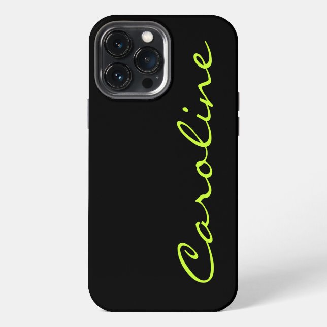 Modern Casual Monogram Personalized iPhone Case (Back)