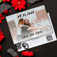 Modern Casual Motorcycle Adventure Wedding Photo