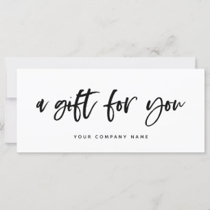 Modern Casual Script   Gift Certificate