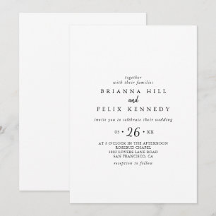 Modern Casual Wedding Invitation