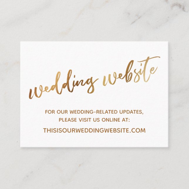 Modern Casual Wedding Website & Save the Date Card (Front)