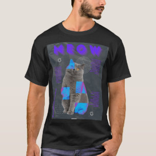 Modern Cat Art Prints T-Shirt