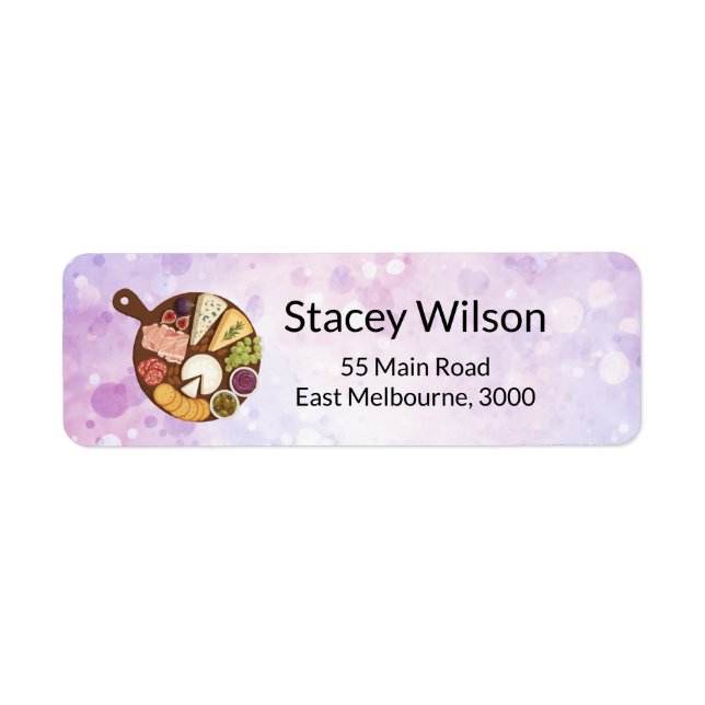 Modern Catering Return Address Label  (Front)