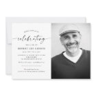 Modern Celebration of Life Memorial Funeral Photo