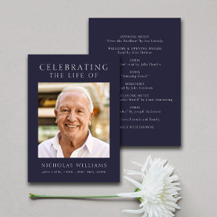 Modern Celebration of Life Order of Service Program