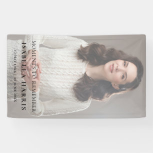 Modern Celebration of Life Photo Design Banner