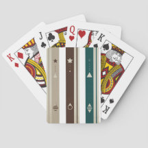 Modern Celestial Triple Vertical Stripe Playing