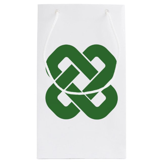 Modern Celtic Knot Art Gift Bag (Back)