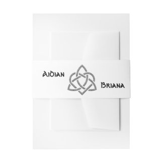 Modern Celtic symbols Invitation Belly Band